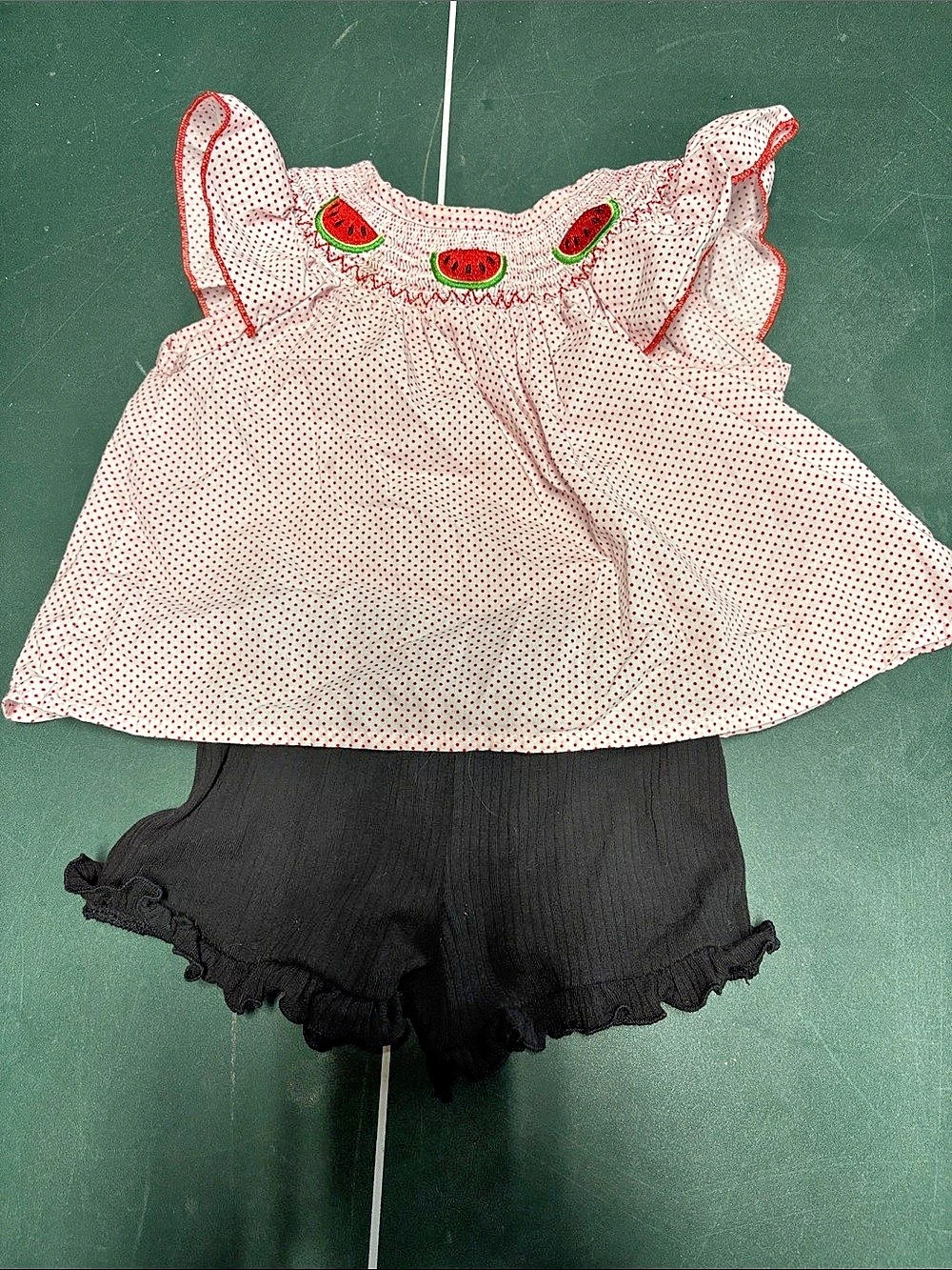 Kids Pink Polka Dot Matching Set